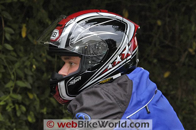 Shoei X-12 (X-Twelve) Helmet on Rider