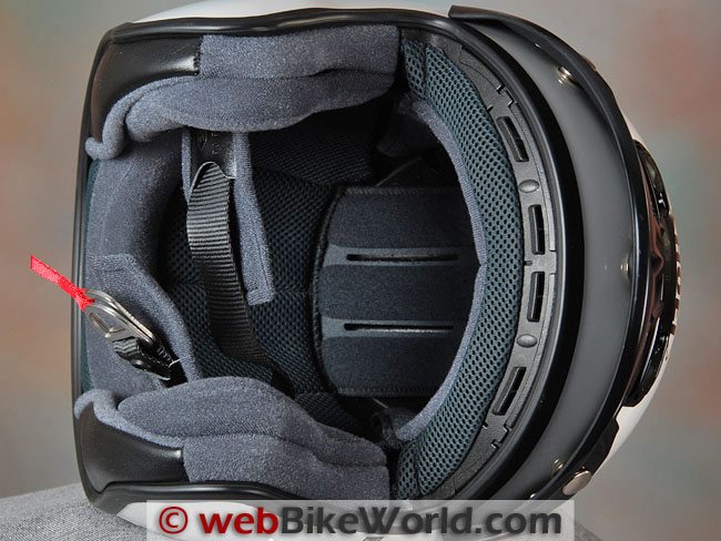 Shoei RJ-Platinum R Helmet Liner and Cheek Pads