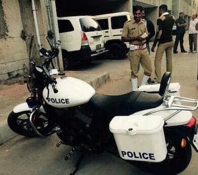 Harley-Davidson Street 750 police bikes
