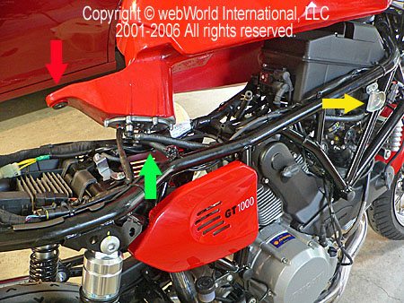 Ducati GT1000 Fuel Tank Removal