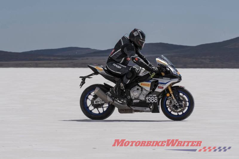 Blind Aussie rider Ben Felten is this weekend going for the Guinness World Record of 265.33km/h (164.87mph) for a blind rider at the World Speed Trials at Lake Gairdner.