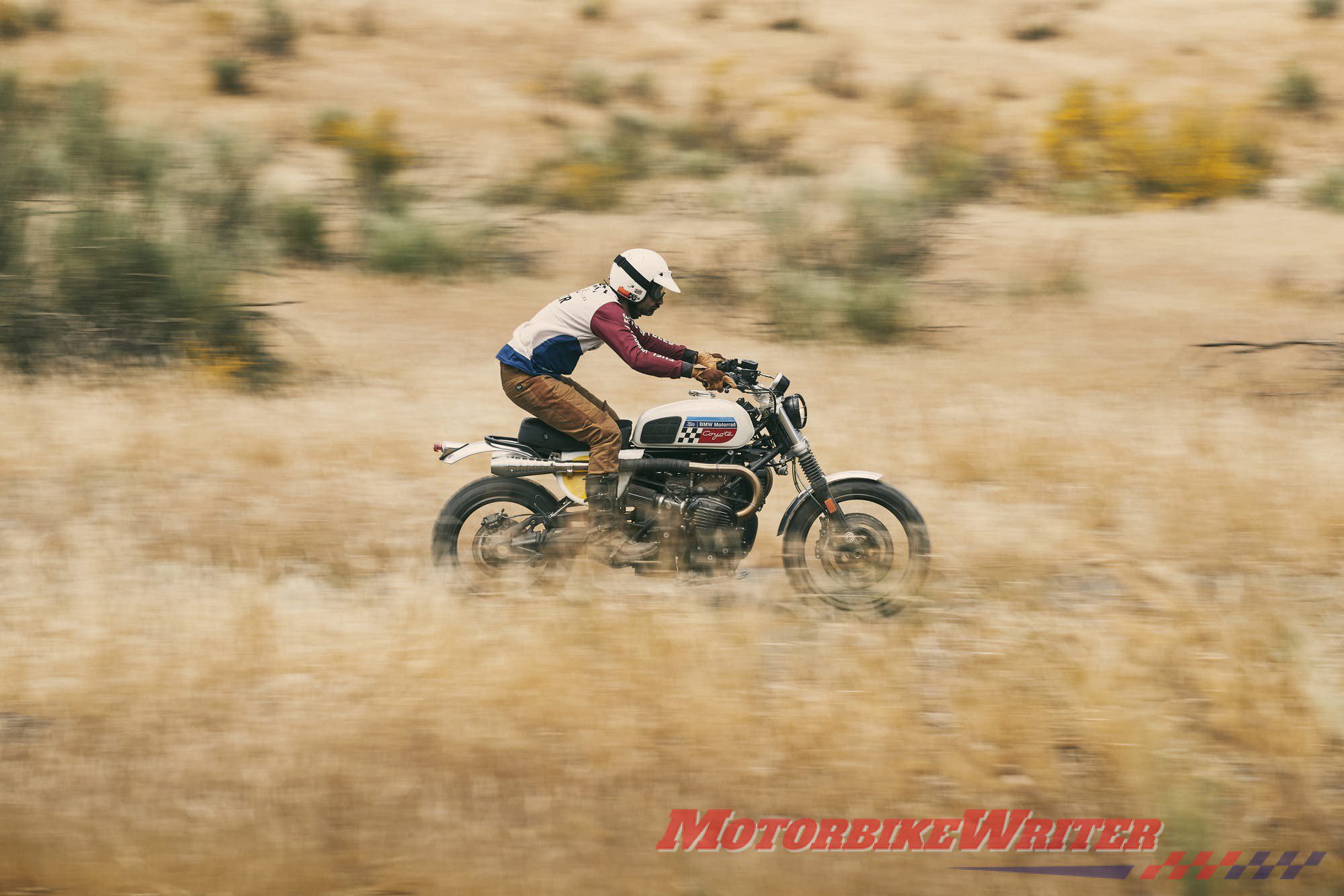 BMW R nineT Desert Racer custom at Wheels and Waves