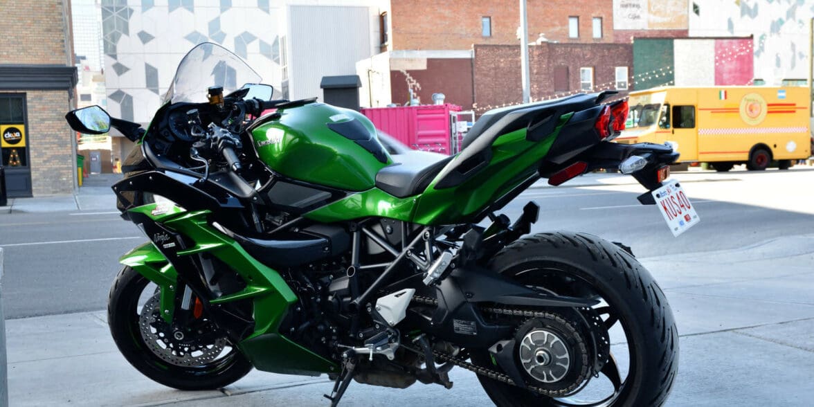 2018 Kawasaki Ninja H2SX SE in downtown Calgary.
