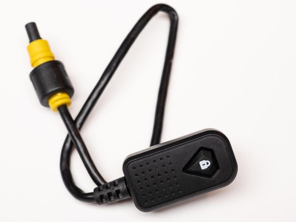 Halocam M1 Motorcycle Dashcam control button