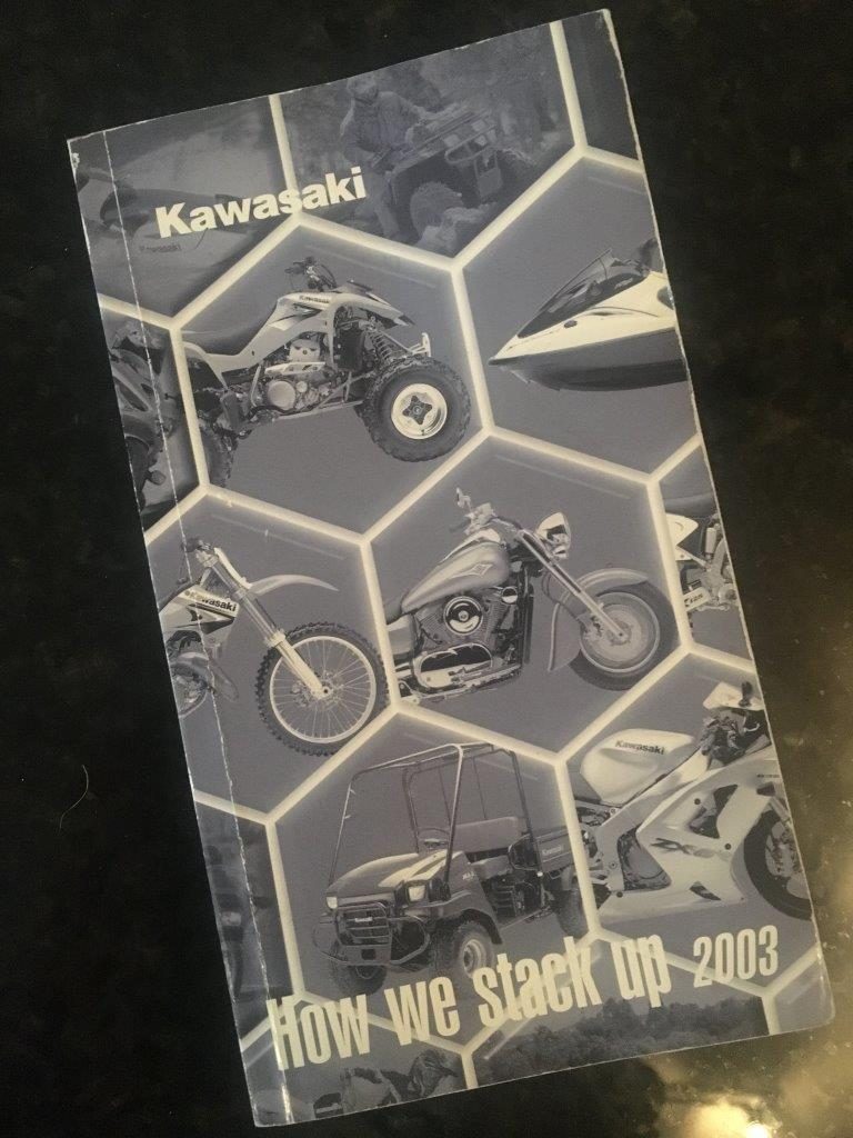 Kawasaki Model Comparison Book 2003