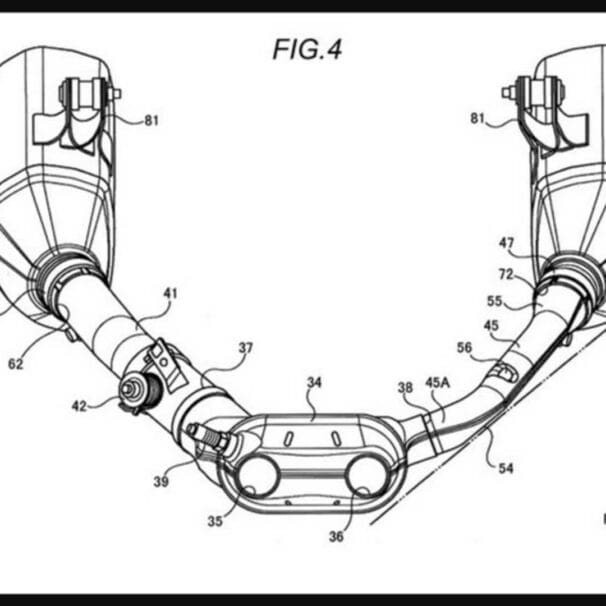 Hayabusa exhaust patent