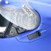 Switch for controlling the internal sun lens on The Shoei GT Air II.