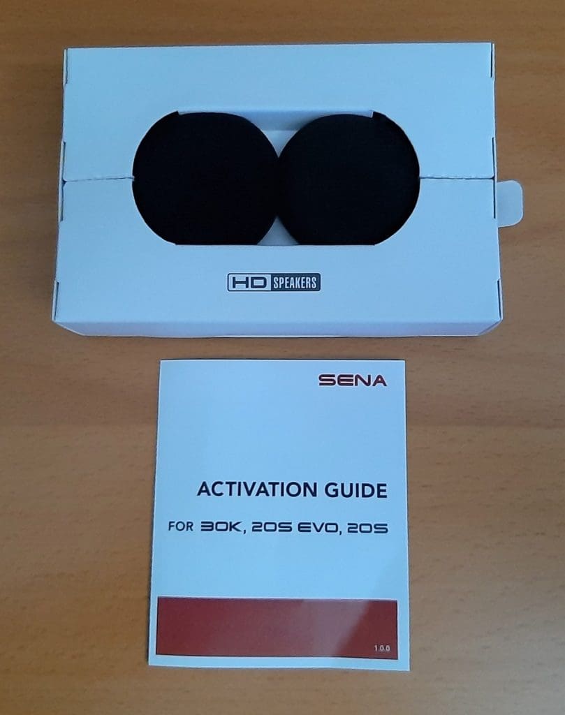 SENA HD Speaker Type A box contents