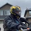 Riding in the rain while wearing the Shark Spartan GT Replikan.