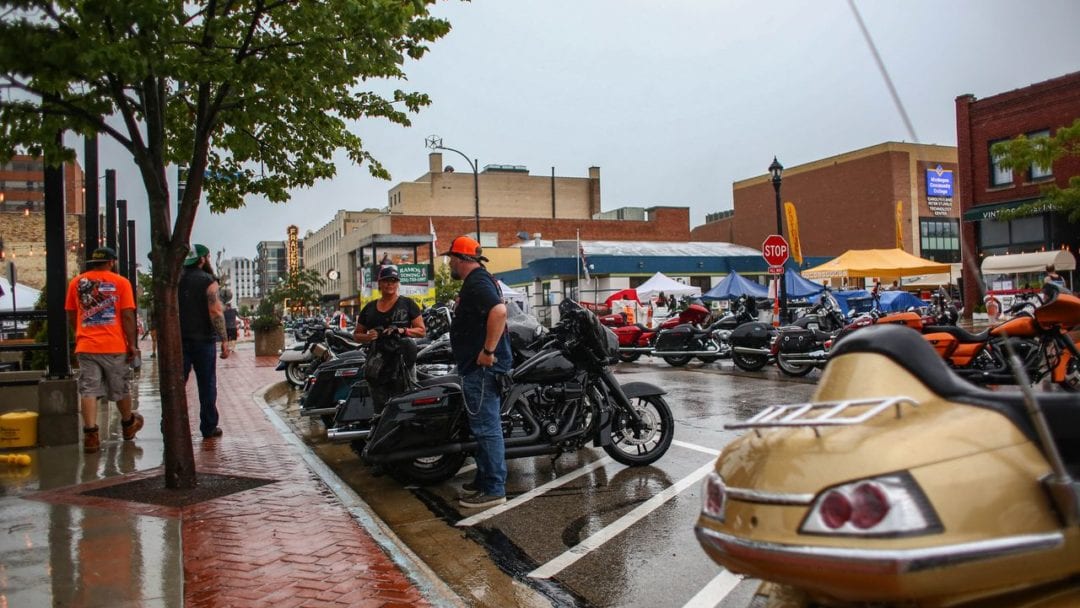 Downtown Muskegon showcases the Rebel Road Bike Rally