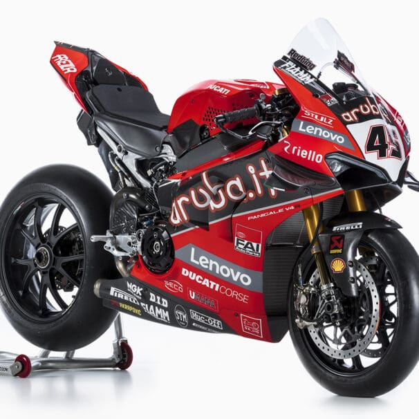 A view of a Ducati Panigale V4