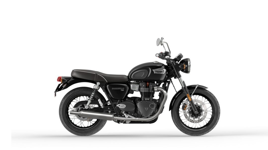 A side view of the 2022 Triumph Bonneville T100