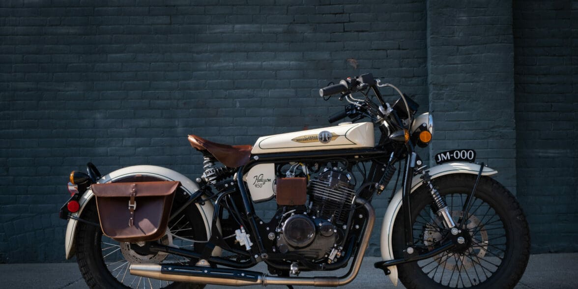 A side view of the Halcyon 450