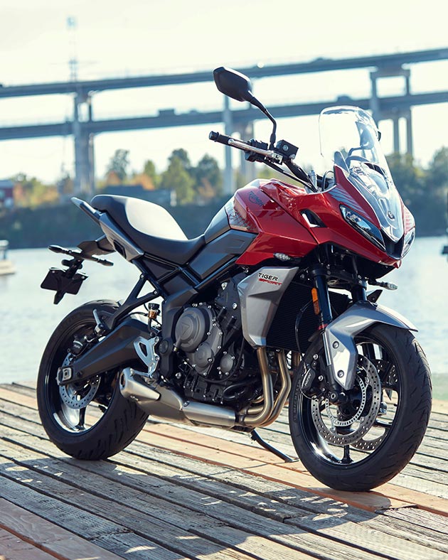 A view of the all-new Triumph Tiger 660, soon to be demo'ed at the Triumph Sneak Peek Tour. available in the US soon