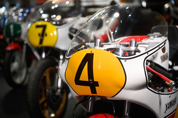 A view of the classic motorcycles that will be present at the Yamaha Racing Heritage Club that started a year ago at EICMA 2021