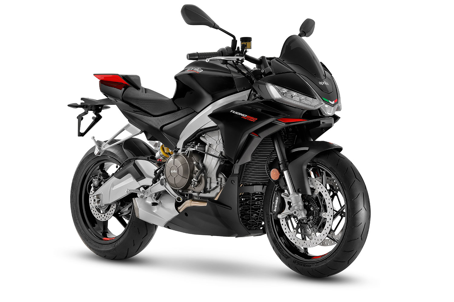 A view of the Aprilia Stars & Stripes Limited Edition, as well as the Tuono 660 Factory