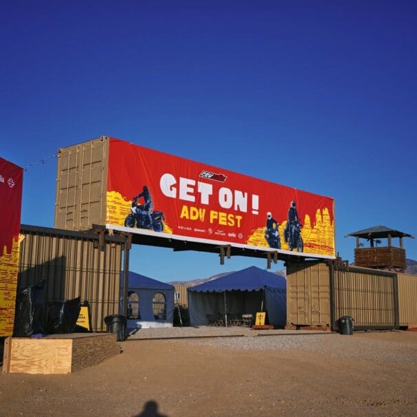 Welcome gate for GET ON ADV Fest 2022