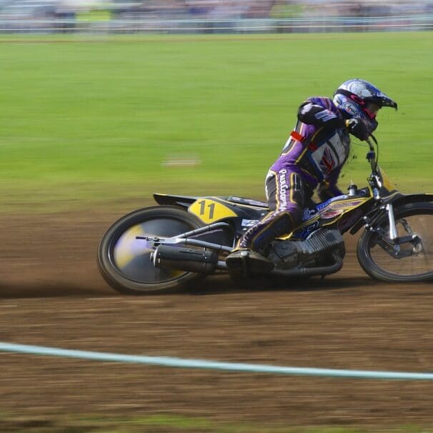 Modern British solo motorcycle grasstrack racing