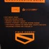 Label of safety materials in the shirt