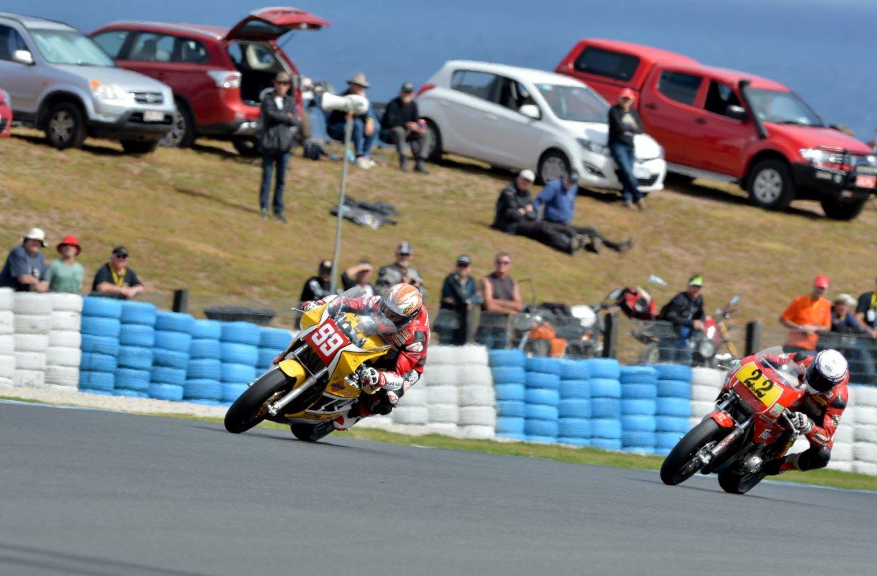 Tickets on sale for Phillip Island Classic Jeremy McWilliams and Jed Metcher (Photo Russell Colvin) Grand Prix