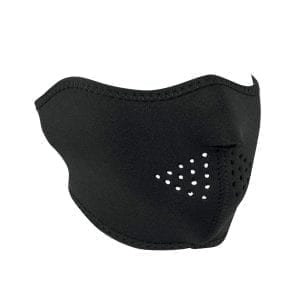 ZANheadgear WNFM114H Black Neoprene Half Face Mask