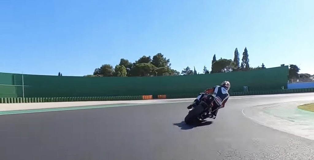 Simon Crafer on his beloved ride with the Ducati Desmosedici GP22. Media sourced from Simon’s Youtube video on the GP22.