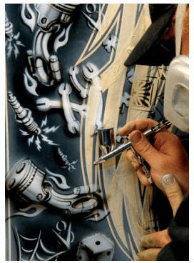 Craig Fraser Mastering Aces n Eights Pistons n Plugs Airbrush Action Magazine