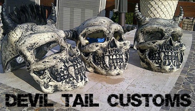 Custom Skull Design Art Motorcycle Helmets