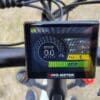 Photo of the LCD display from our initial 10 mile test ride.