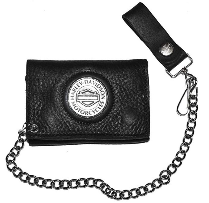 Harley-Davidson Medallion Tri-Fold Chain Wallet