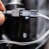 Helite eTurtle 2 Airbag Vest connector unplugged