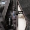 Inserting the CO2 canister into receptacle