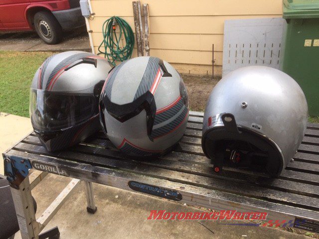 Aldi helmets Ray Schriever