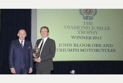 John Bloor and Ben Cussons Triumph Bonneville