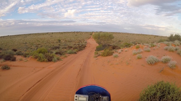 Trevor Wilson in the Simpson Desert sailors