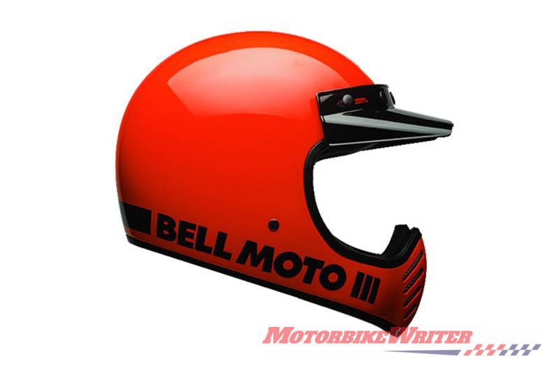 Bell Moto 3 retro MX helmet - like Shoei Ex-Zero