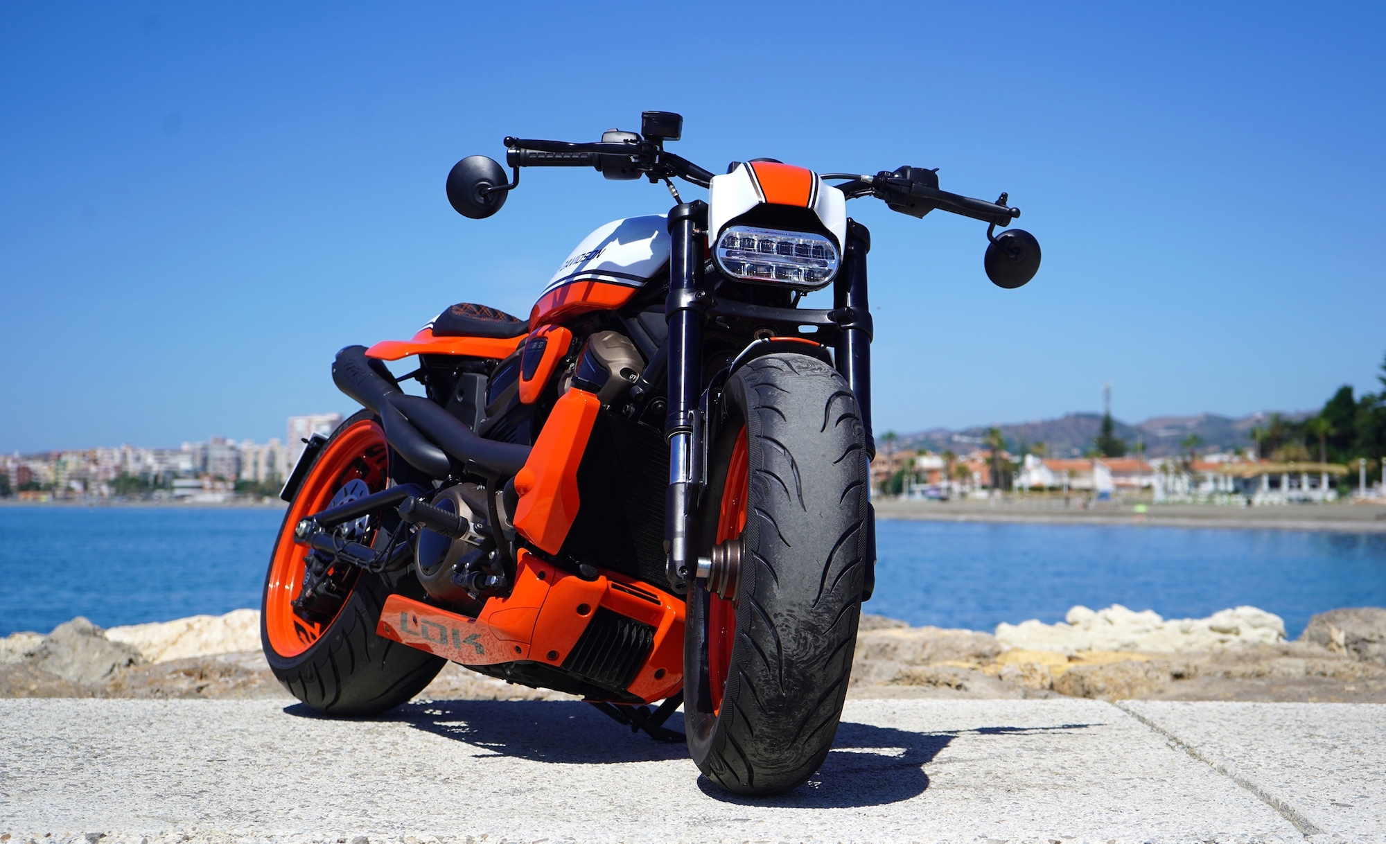 A view of Lord Drake Kustoms' "Sportster S 240 Draker." Media sourced from LDLK's recent press release.