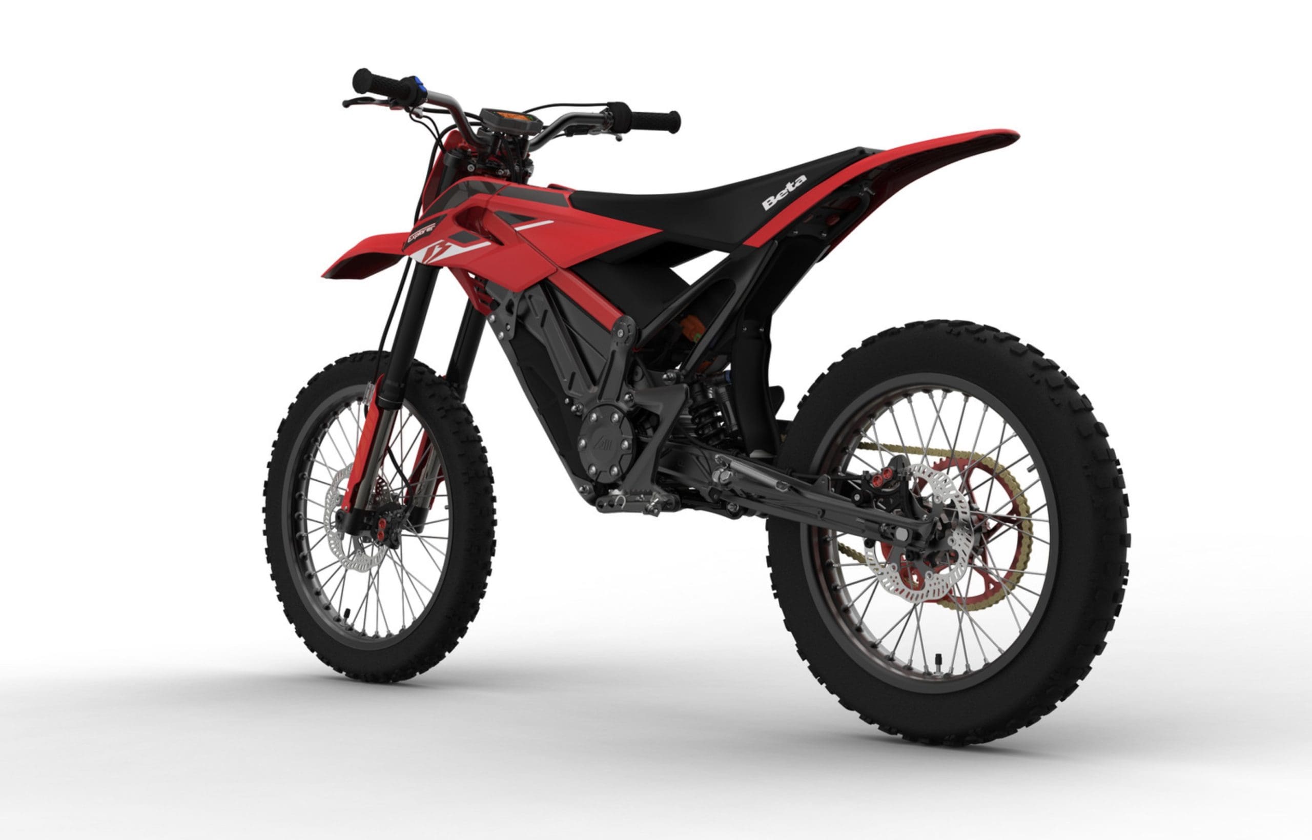 Beta USA's Explorer - an electric off-roading motorcycle, and the company's first electric offering for topography beyond the asphalt. Media sourced from Beta USA.