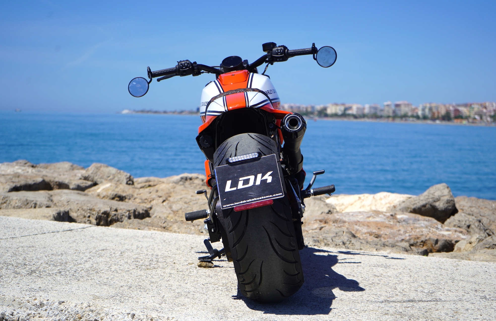 A view of Lord Drake Kustoms' "Sportster S 240 Draker." Media sourced from LDLK's recent press release.