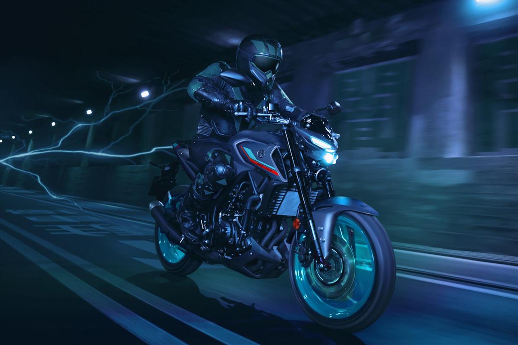 Yamaha's MT-03. Media sourced from Yamaha.
