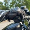 Carbo 7 Gloves on the handlebars