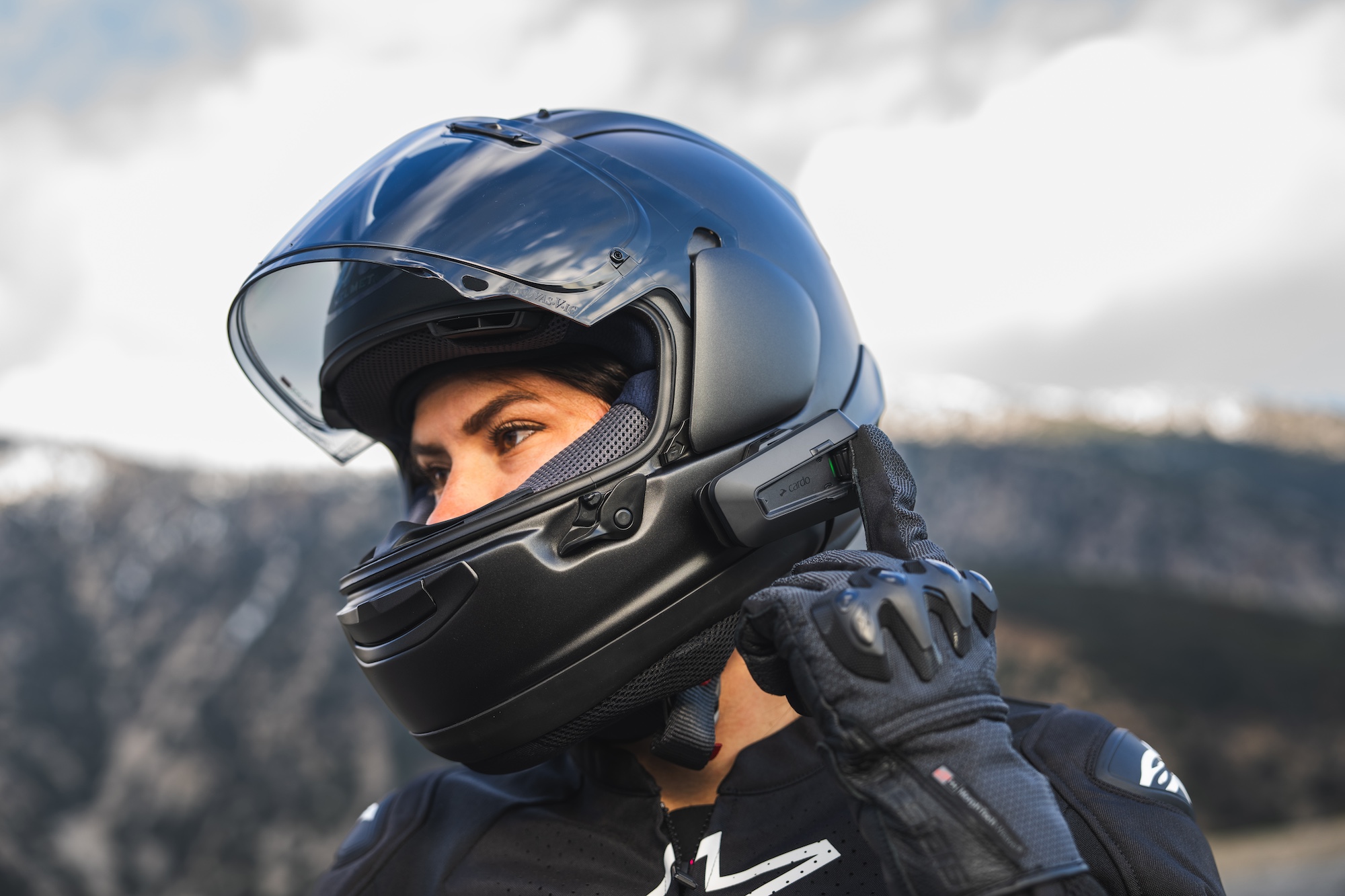 A view of Cardo's PACKTALK PRO.
