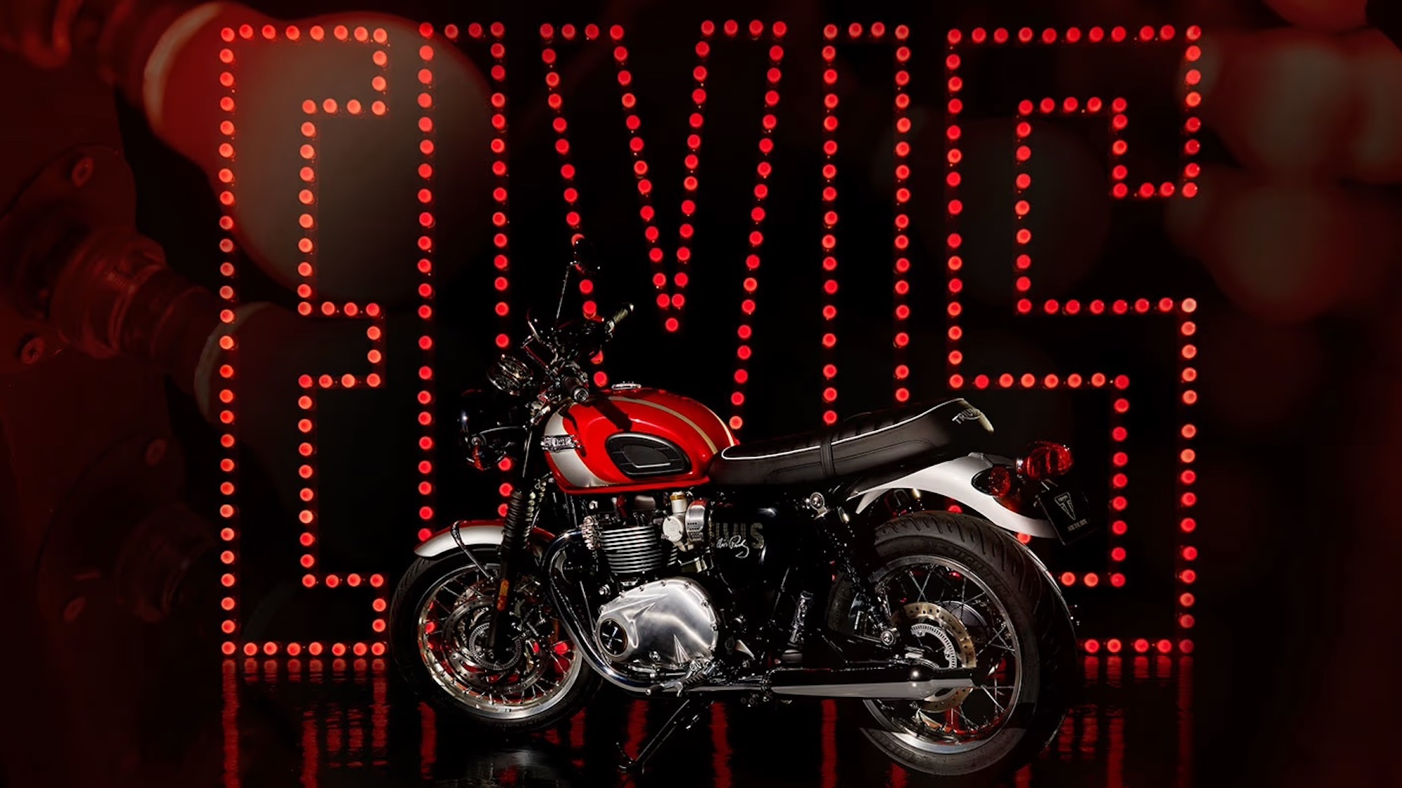 A limited edition Triumph motorcycle.